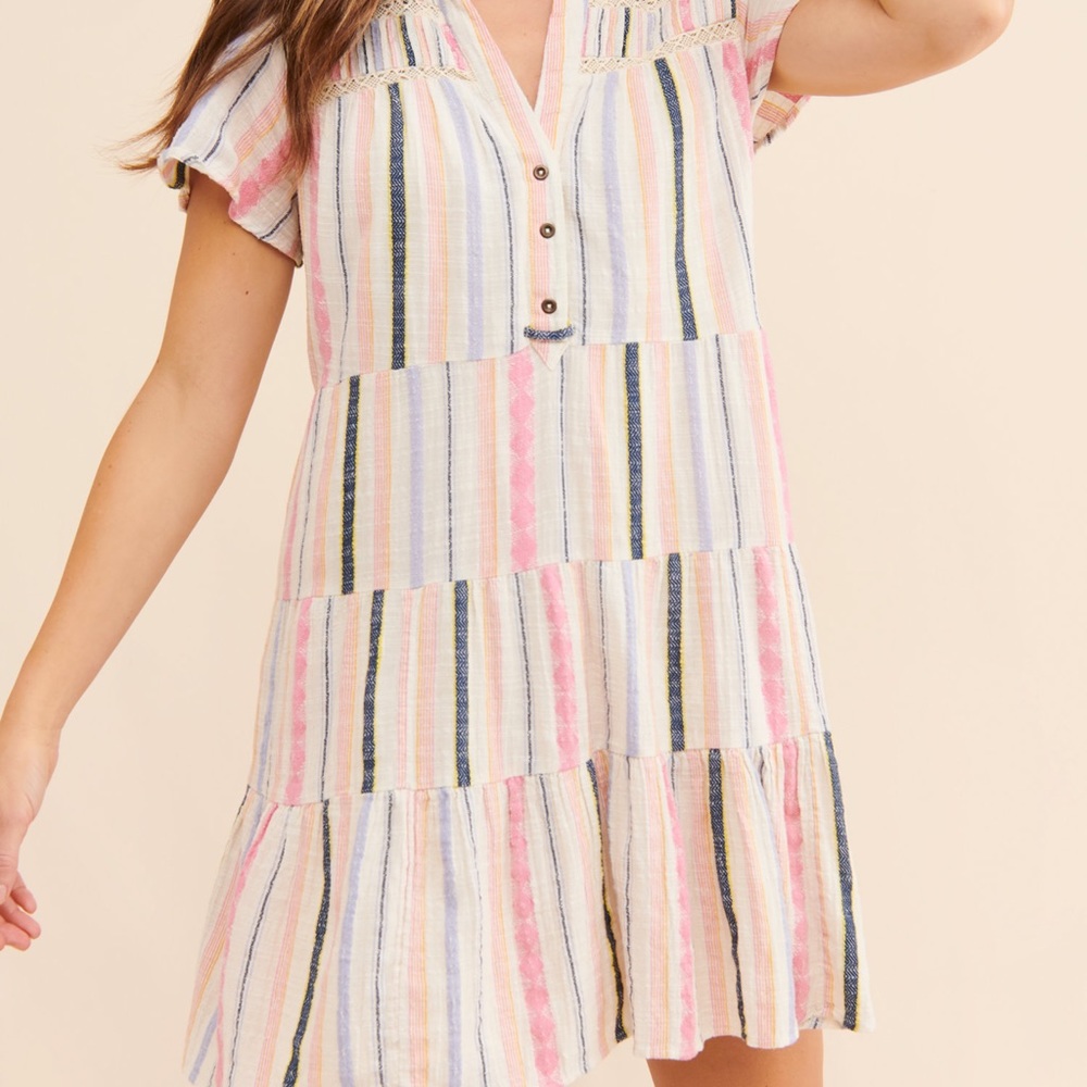 Georgina Tiered Shirtdress